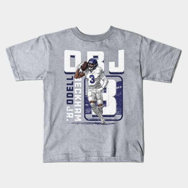 Odell Beckham Jr. Los Angeles R Kids T-Shirt by Buya_Hamkac